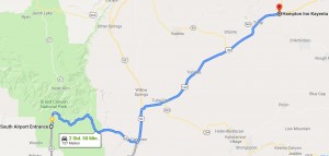 S_Airport_Entrance__Grand_Canyon_Village__AZ_86023_nach_Hampton_Inn_Kayenta__Kayenta__Arizona_-_Google_Maps
